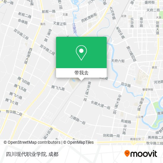 四川现代职业学院地图