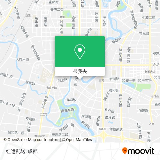 红运配送地图