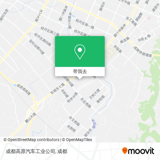 成都高原汽车工业公司地图