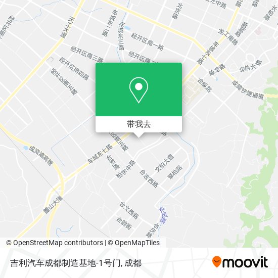 吉利汽车成都制造基地-1号门地图