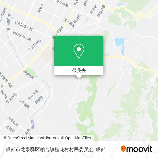 成都市龙泉驿区柏合镇桂花村村民委员会地图