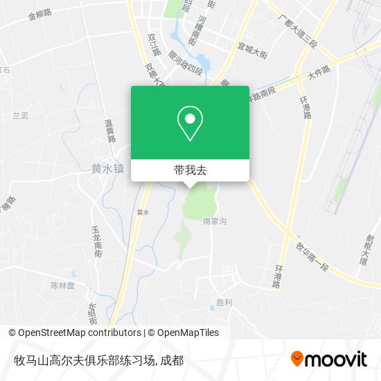 牧马山高尔夫俱乐部练习场地图
