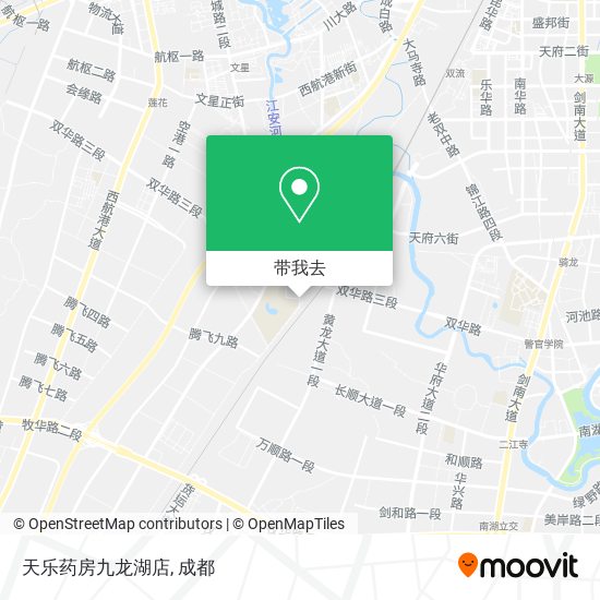 天乐药房九龙湖店地图