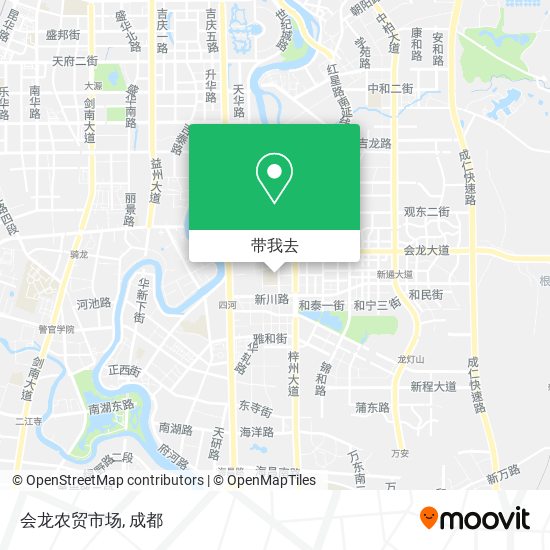 会龙农贸市场地图
