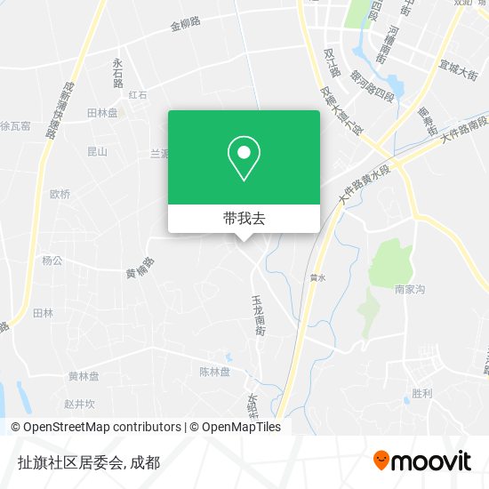 扯旗社区居委会地图