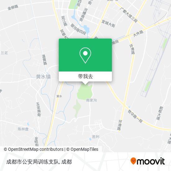 成都市公安局训练支队地图