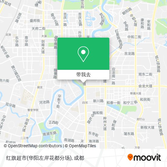 红旗超市(华阳左岸花都分场)地图