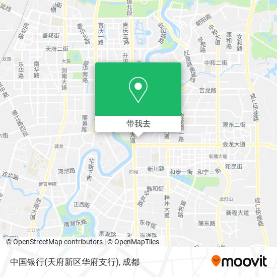 中国银行(天府新区华府支行)地图