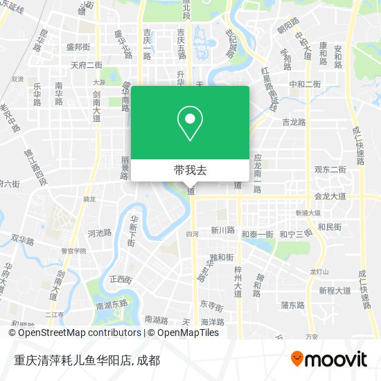 重庆清萍耗儿鱼华阳店地图