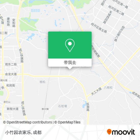小竹园农家乐地图