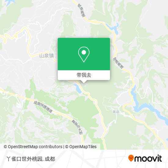 丫雀口世外桃园地图