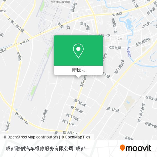 成都融创汽车维修服务有限公司地图