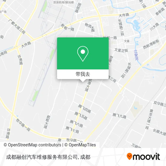 成都融创汽车维修服务有限公司地图