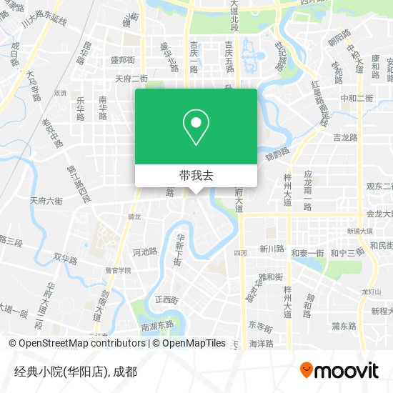 经典小院(华阳店)地图