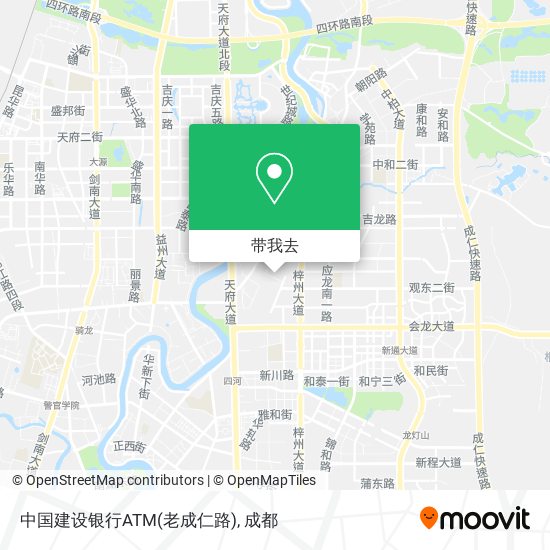 中国建设银行ATM(老成仁路)地图