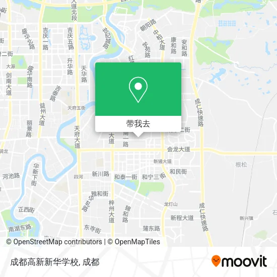 成都高新新华学校地图