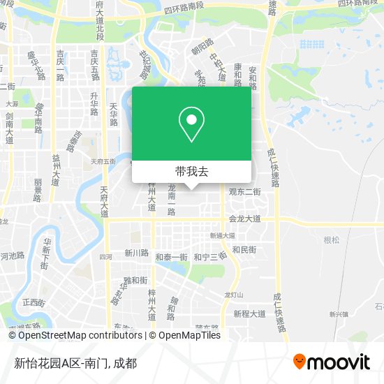新怡花园A区-南门地图