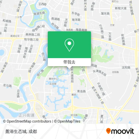 麓湖生态城地图