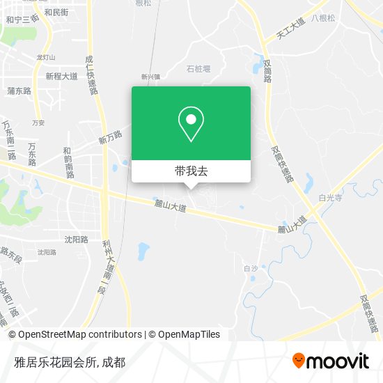 雅居乐花园会所地图