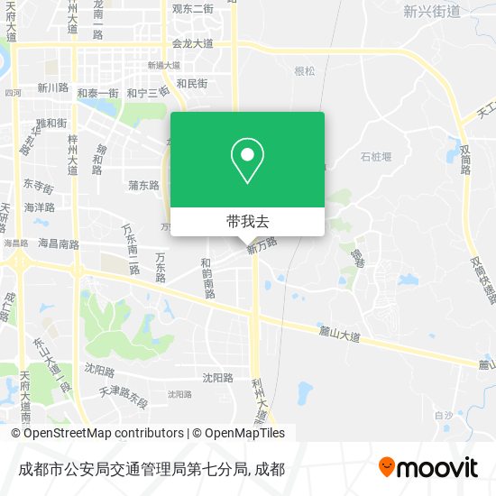 成都市公安局交通管理局第七分局地图