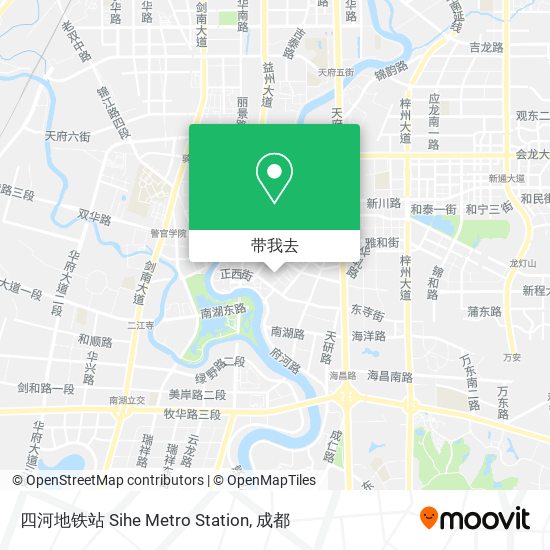 四河地铁站 Sihe Metro Station地图
