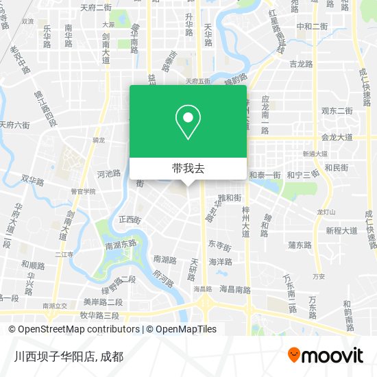 川西坝子华阳店地图