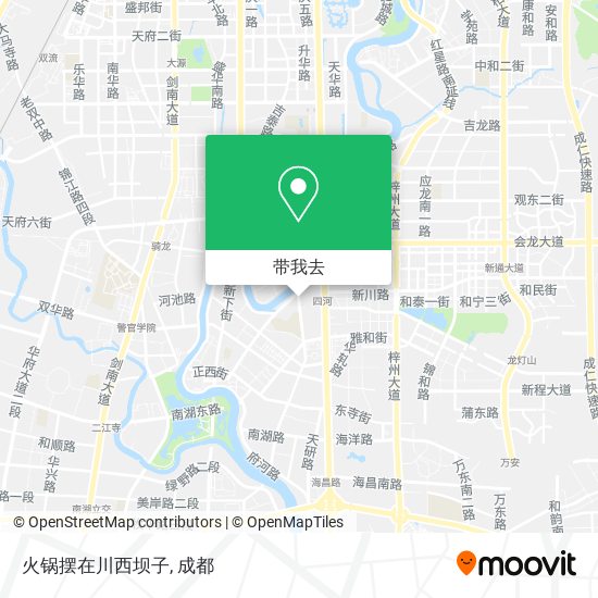 火锅摆在川西坝子地图