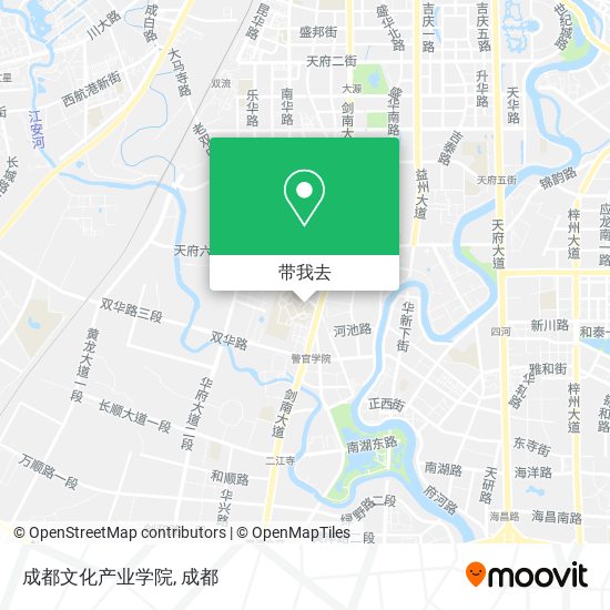 成都文化产业学院地图