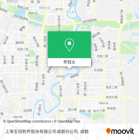 上海宝信软件股份有限公司成都分公司地图