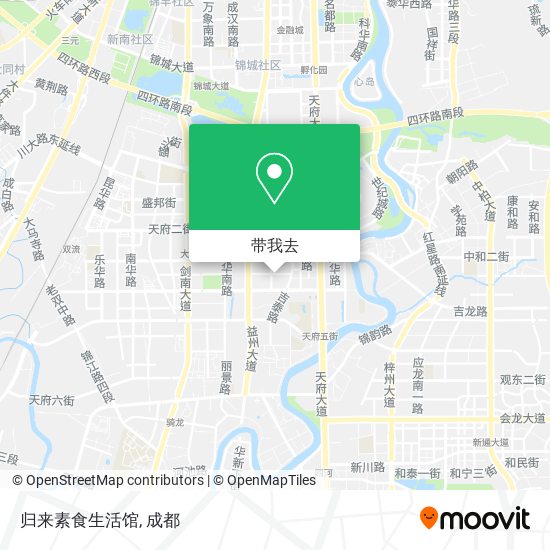归来素食生活馆地图