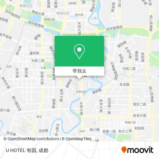 U HOTEL 有园地图