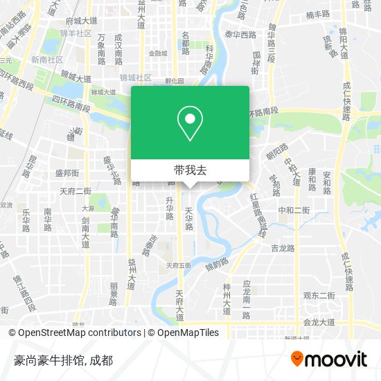 豪尚豪牛排馆地图