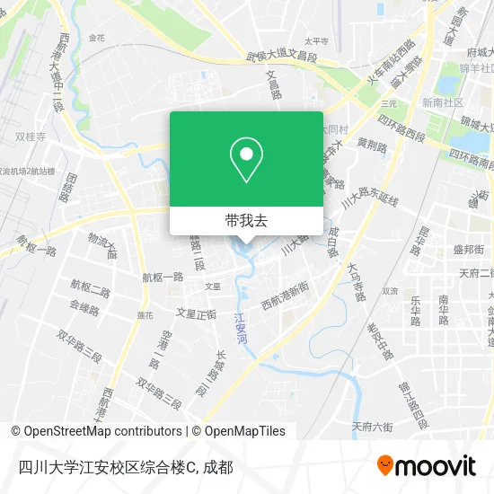 四川大学江安校区综合楼C地图