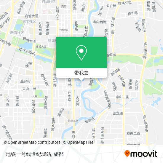 地铁一号线世纪城站地图