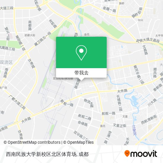 西南民族大学新校区北区体育场地图
