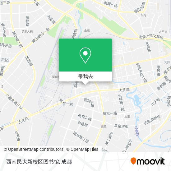 西南民大新校区图书馆地图