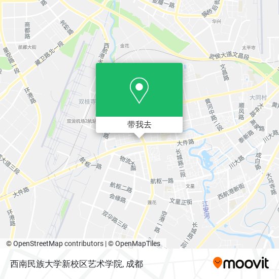 西南民族大学新校区艺术学院地图