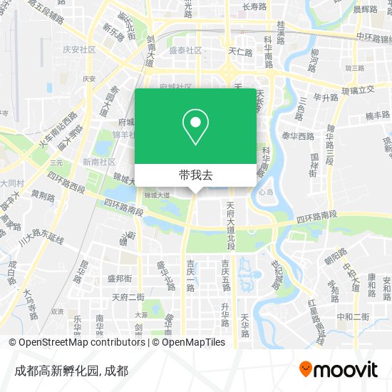 成都高新孵化园地图