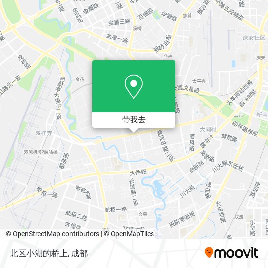 北区小湖的桥上地图
