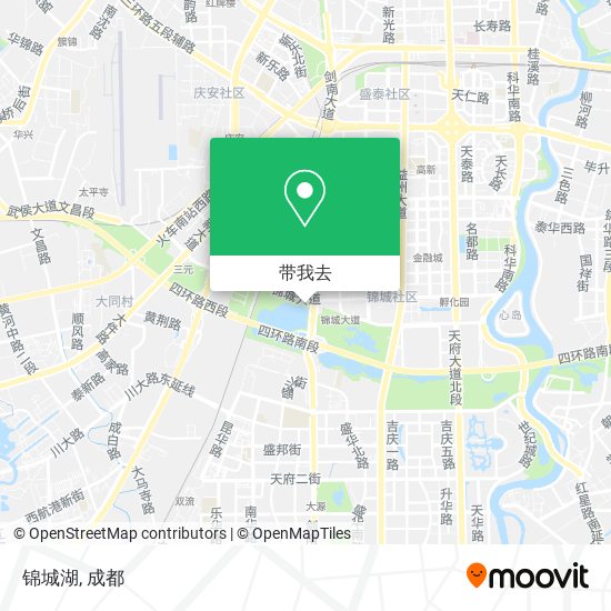 锦城湖地图