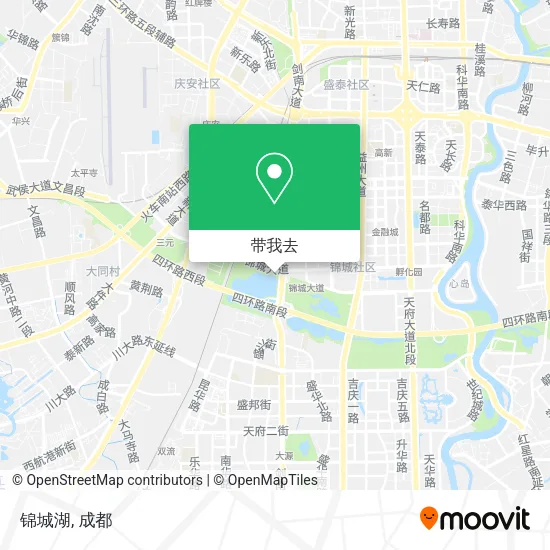 锦城湖地图