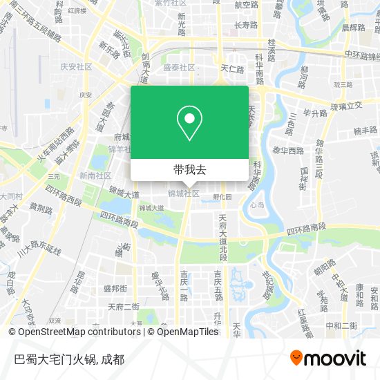 巴蜀大宅门火锅地图