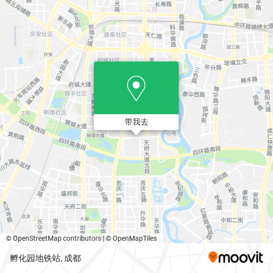 孵化园地铁站地图