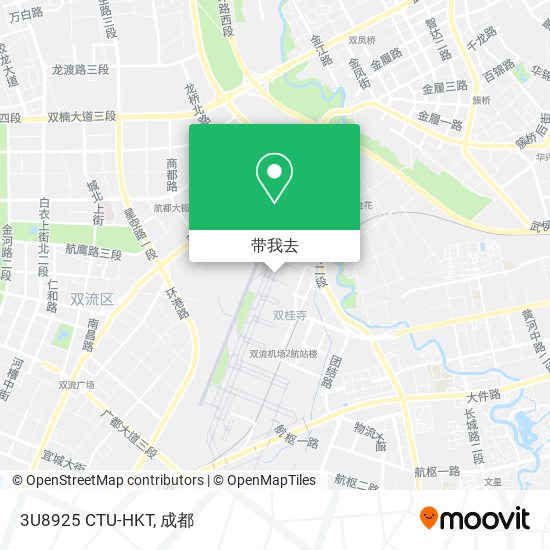 3U8925 CTU-HKT地图