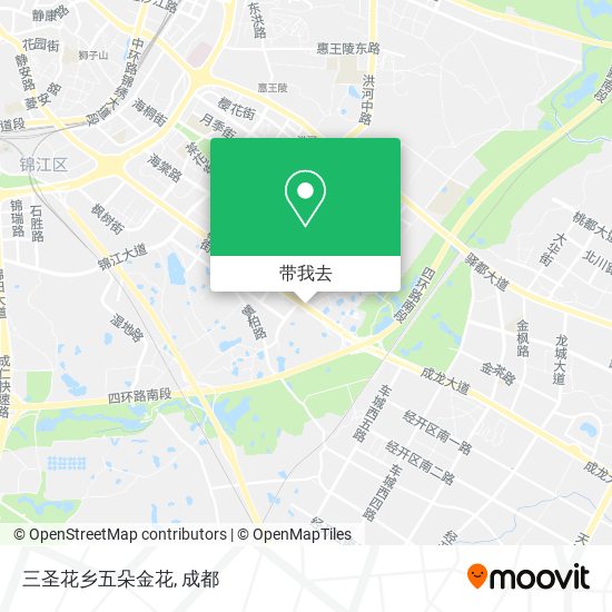 三圣花乡五朵金花地图