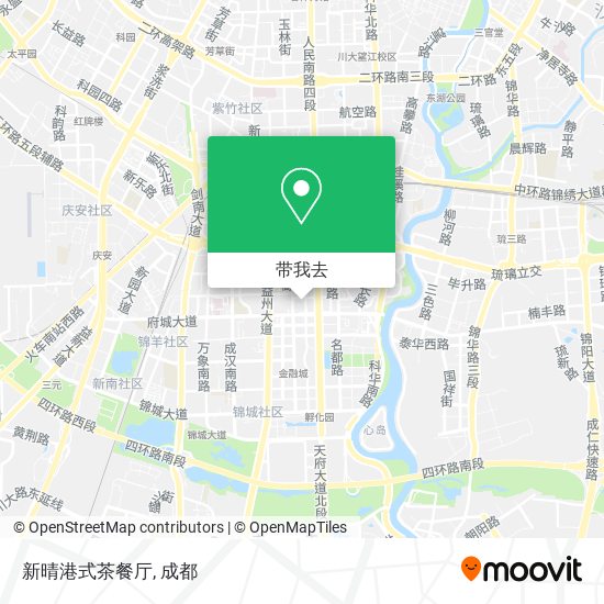 新晴港式茶餐厅地图