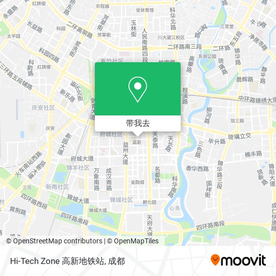 Hi-Tech Zone 高新地铁站地图