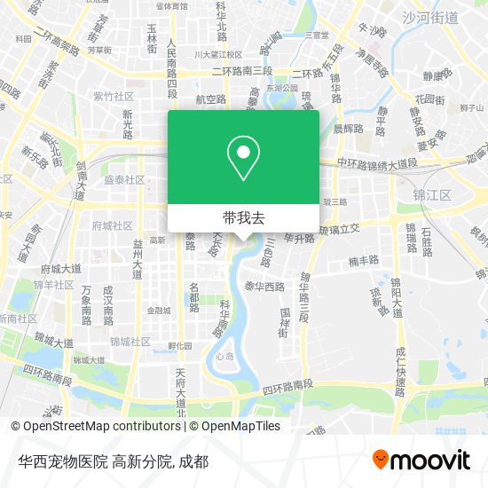 华西宠物医院 高新分院地图