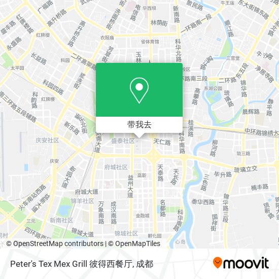 Peter's Tex Mex Grill 彼得西餐厅地图