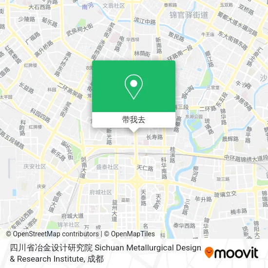 四川省冶金设计研究院 Sichuan Metallurgical Design & Research Institute地图